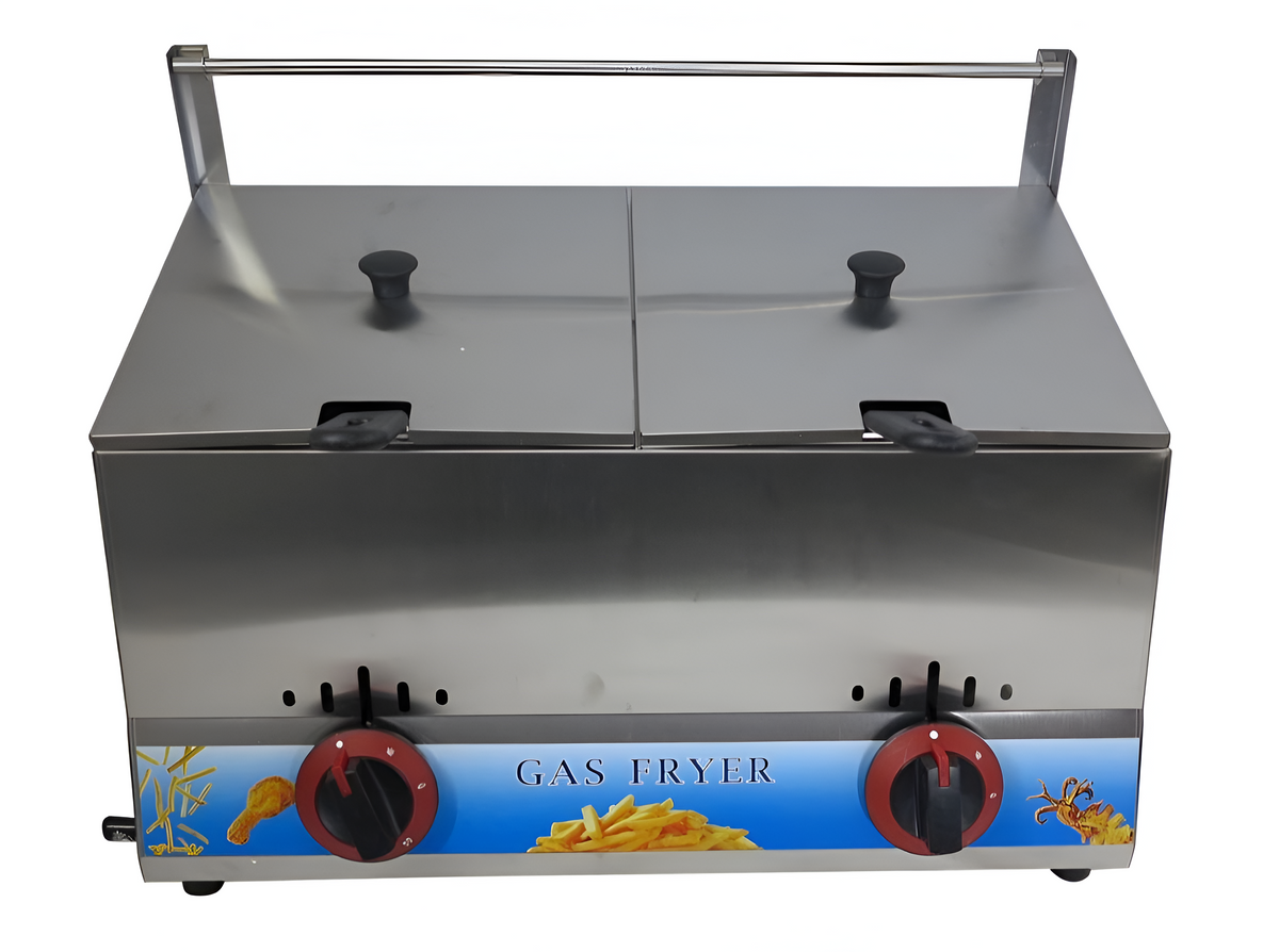 ARUIF 12L Double Tank Gas Deep Fryer