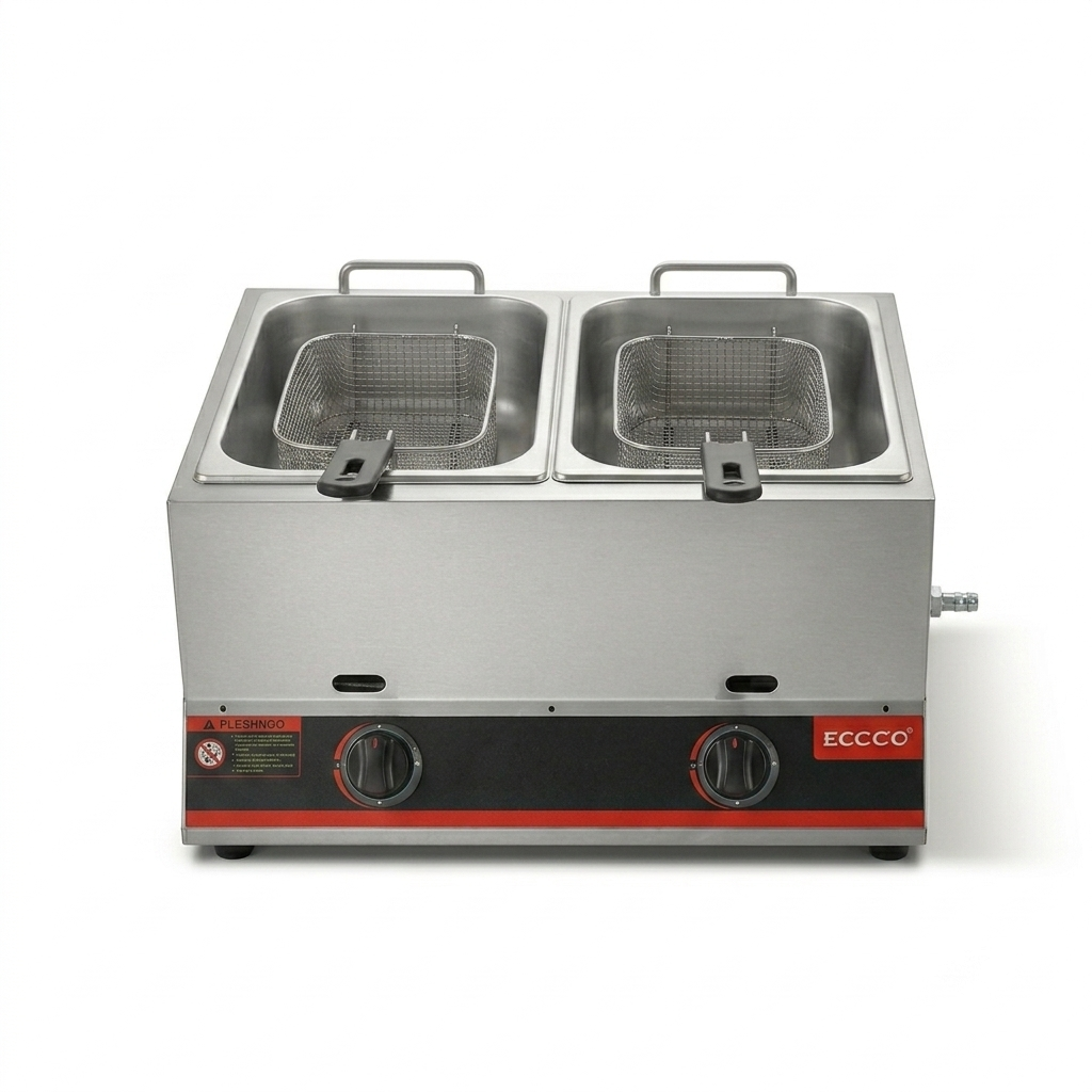ECCO 12L Double Basket Gas Deep Fryer – DFG-12L