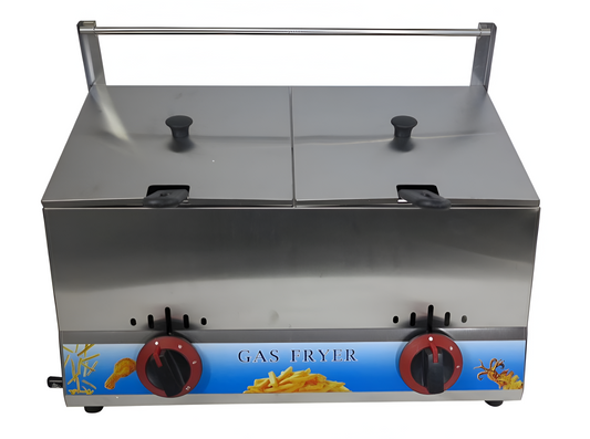 ARUIF 12L Double Tank Gas Deep Fryer