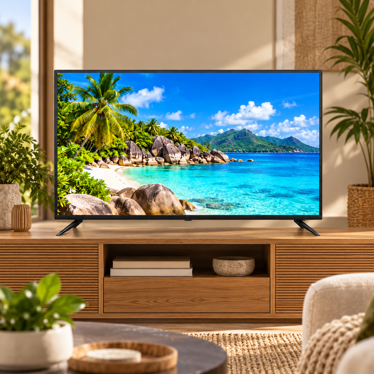 Digimark 43-inch Smart TV in a lounge setting
