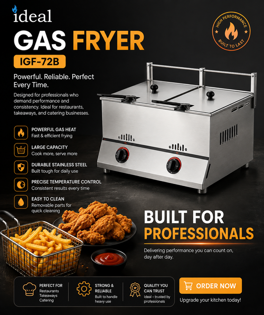 Ideal IGF-72B double gas fryer