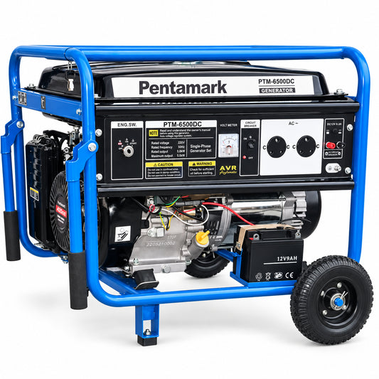 Pentamark PTM-6500DC 5000W 420cc Petrol Generator with Electric Start