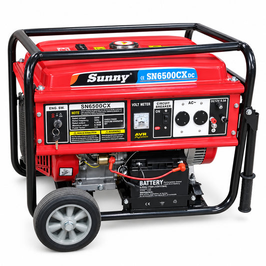 Sunny SN6500CX DC 6.5kW Portable Petrol Generator with Electric Start