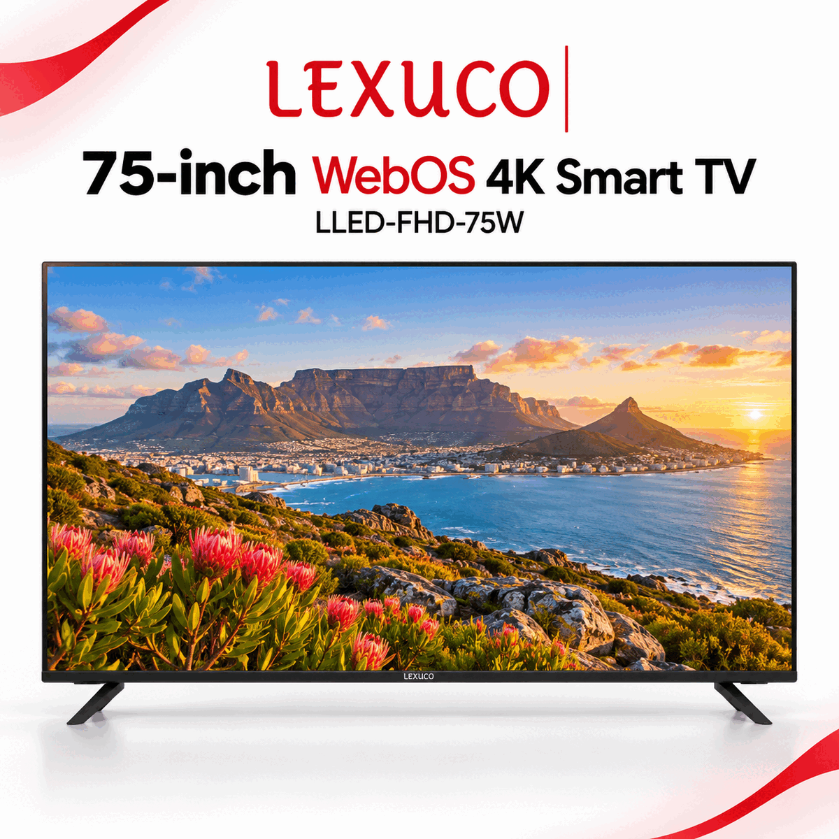 Lexuco 75-inch WebOS 4K smart TV LLED-FHD-75W